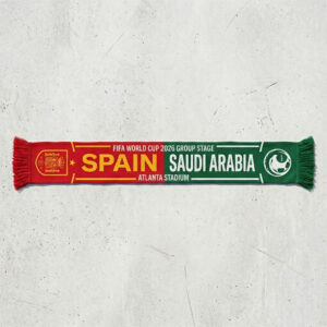 Global Soccer Event 2026 Spain Vs Saudi Arabia Football Scarf Group Stage