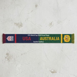 Global Soccer Event 2026 USA Vs Australia Football Scarf Color Block