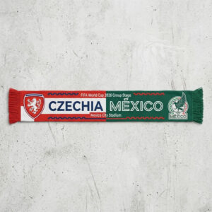 Global Soccer Event 2026 Czechia Vs Mexico Football Scarf Half Red