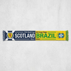 Global Soccer Event 2026 Scotland Vs Brazil Football Scarf Group Stage