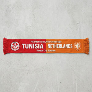 Global Soccer Event 2026 Tunisia Vs Netherlands Football Scarf Kansas City
