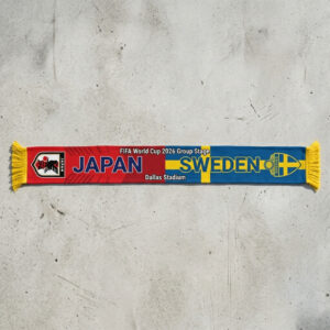 Global Soccer Event 2026 Japan Vs Sweden Football Scarf Dallas Edition
