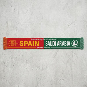 Global Soccer Event 2026 Spain Vs Saudi Arabia Football Scarf Two Tone