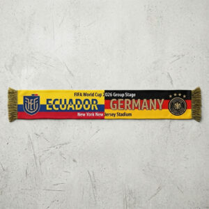 Global Soccer Event 2026 Ecuador Vs Germany Football Scarf Match Day