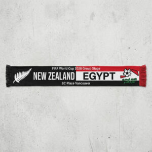 Global Soccer Event 2026 New Zealand Vs Egypt Football Scarf Contrast Colors