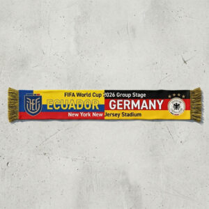 Global Soccer Event 2026 Ecuador Vs Germany Football Scarf Sports Accessory