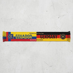 Global Soccer Event 2026 Ecuador Vs Germany Football Scarf Design