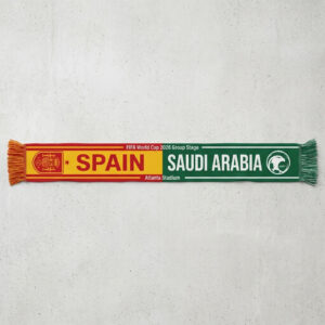Global Soccer Event 2026 Spain Vs Saudi Arabia Football Scarf Split Design