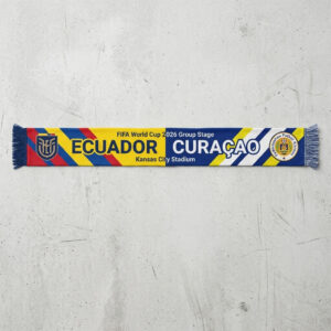 Global Soccer Event 2026 Ecuador Vs Curaçao Football Scarf Two Tone