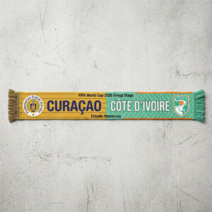 Global Soccer Event 2026 Curaçao Vs Côte d’Ivoire Football Scarf Stadium Edition