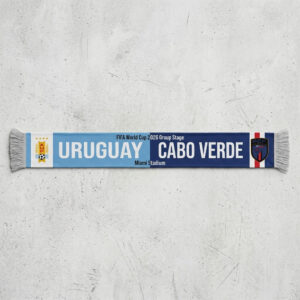 Global Soccer Event 2026 Uruguay Vs Cabo Verde Football Scarf Two Tone
