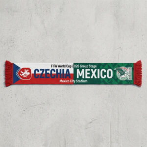 Global Soccer Event 2026 Czechia Vs Mexico Football Scarf Group Stage