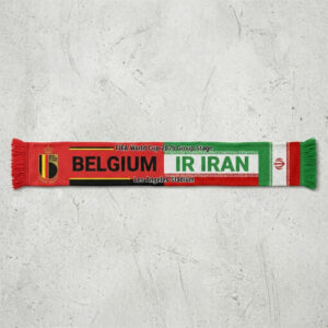 Global Soccer Event 2026 Belgium Vs IR Iran Football Scarf Match Souvenir