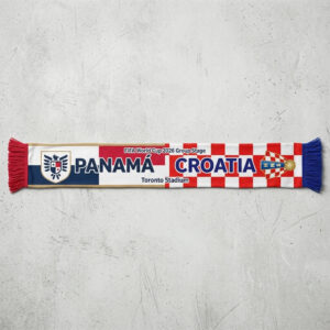 Global Soccer Event 2026 Panama Vs Croatia Football Scarf Group Stage