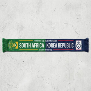 Global Soccer Event 2026 South Africa Vs Korea Republic Football Scarf Match Day