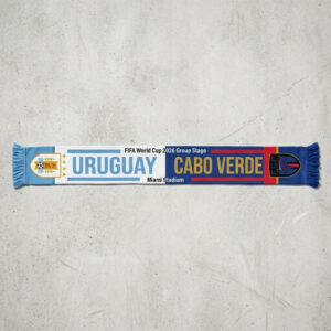 Global Soccer Event 2026 Uruguay Vs Cabo Verde Football Scarf Striped Pattern