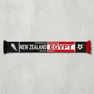 Global Soccer Event 2026 New Zealand Vs Egypt Football Scarf Color Block