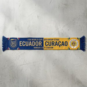Global Soccer Event 2026 Ecuador Vs Curaçao Football Scarf National Emblems