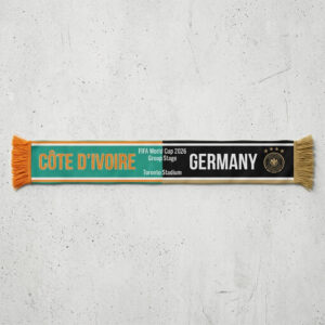 Global Soccer Event 2026 Côte D’Ivoire Vs Germany Football Scarf Contrast Style