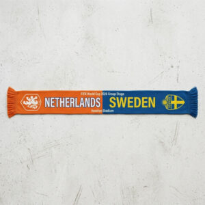 Global Soccer Event 2026 Netherlands Vs Sweden Football Scarf Fringed Edge