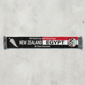 Global Soccer Event 2026 New Zealand Vs Egypt Football Scarf Fringed Edge