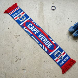 Global Soccer Event 2026 Cape Verde Scarf Blue Tassel Fringe
