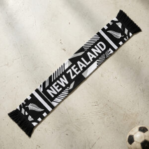 New Zealand Scarf Global Soccer Event 2026 High Quality Red Tassel Ends