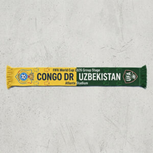 Global Soccer Event 2026 Congo DR Vs Uzbekistan Football Scarf Group Stage Souvenir