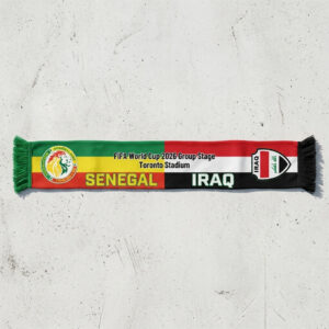 Global Soccer Event 2026 Senegal Vs Iraq Football Scarf Knit