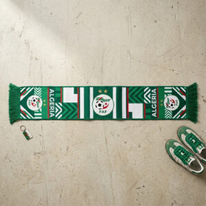 Global Soccer Event 2026 Algeria Scarf Dual Fox Crests