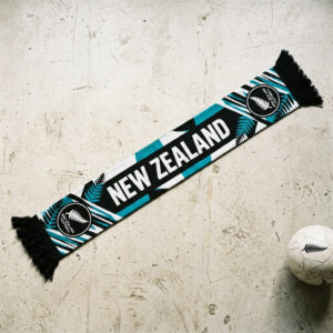 New Zealand Scarf Global Soccer Event 2026 Bold Geometric Stripe Design Panel