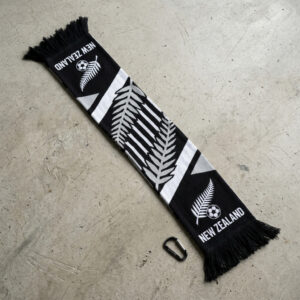 New Zealand Scarf Global Soccer Event 2026 Featuring Intricate Silver Ferns