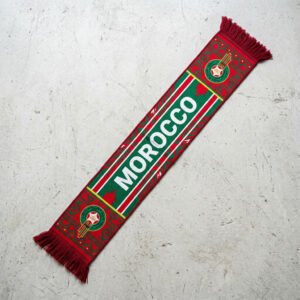 Morocco Scarf Global Soccer Event 2026 With Historic Moroccan Crest Design