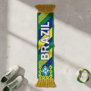 Global Soccer Event 2026 Brazil Scarf National Symbol Print