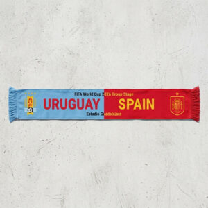 Global Soccer Event 2026 Uruguay Vs Spain Football Scarf Group Stage
