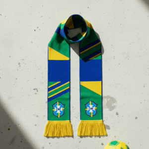 Global Soccer Event 2026 Brazil Scarf Stars Above Crest