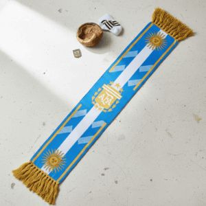 Global Soccer Event 2026 Argentina Scarf Geometric Centerpiece Layout