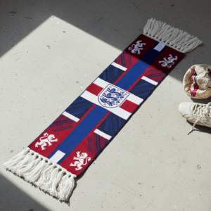 Global Soccer Event 2026 England Scarf Split Panel Layout