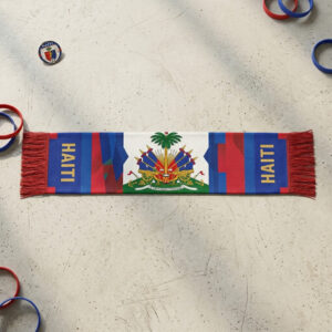 Global Soccer Event 2026 Haiti Scarf FHF Official Logo