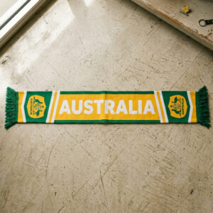 Global Soccer Event 2026 Australia Scarf Traditional Green Knit