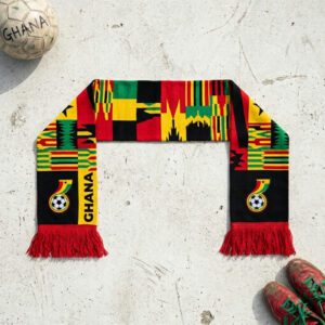 Global Soccer Event 2026 Ghana Scarf Central Text Design