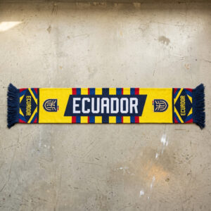 Global Soccer Event 2026 Ecuador Scarf Modern Color Block