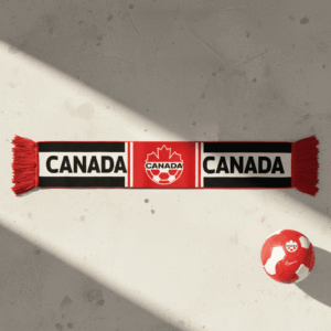 Global Soccer Event 2026 Canada Scarf Dynamic Chevron Stripe