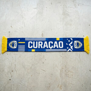 Global Soccer Event 2026 Curaçao Scarf Yellow Blue Fringes