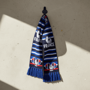 Global Soccer Event 2026 France Scarf Knitted Geometric Pattern