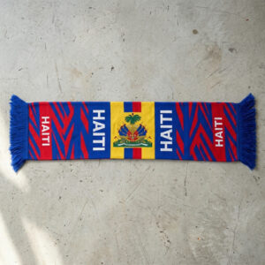 Global Soccer Event 2026 Haiti Scarf Blue Tassel Fringe
