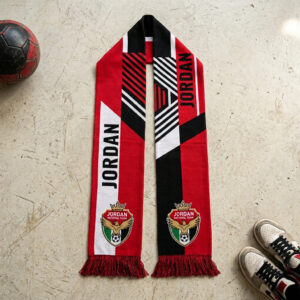 Jordan Scarf Global Soccer Event 2026 Clear JD Crest Display