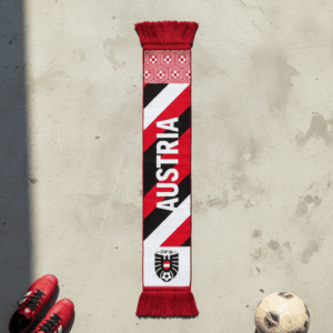 Global Soccer Event 2026 Austria Scarf Geometric Crest Top