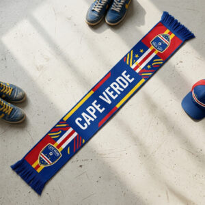Global Soccer Event 2026 Cape Verde Scarf Yellow Accent Stripes