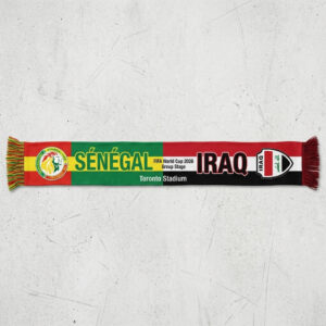 Global Soccer Event 2026 Senegal Vs Iraq Football Scarf Group Stage